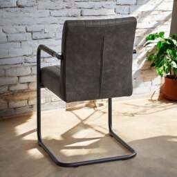Adele Pocket Sprung Dining Chair - Anthracite (Set of 2) - thumbnail 2