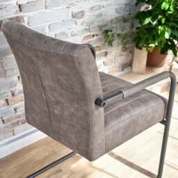 Adele Pocket Sprung Dining Chair - Anthracite (Set of 2) - thumbnail 4