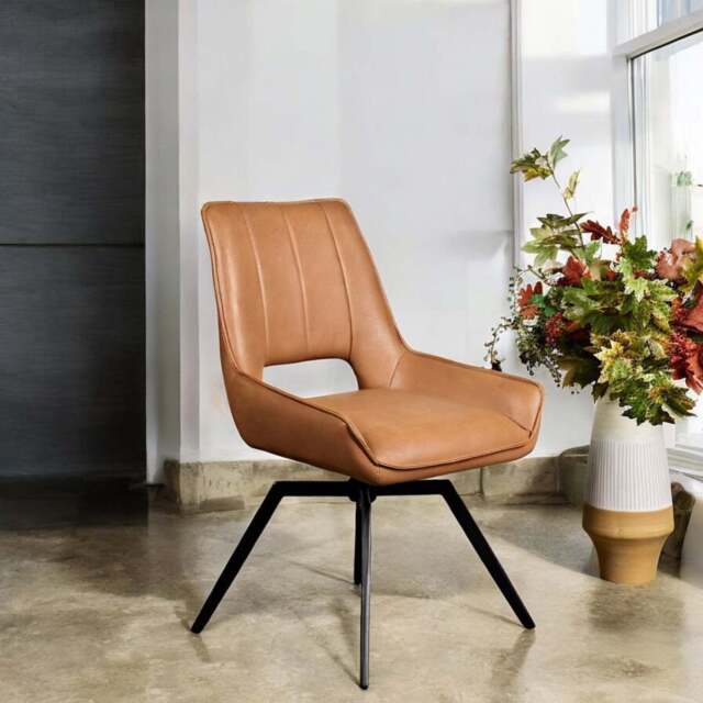 Lily Spice Tan Dining Chair - image 1