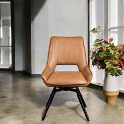 Lily Spice Tan Dining Chair - thumbnail 2