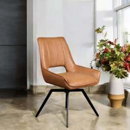 Lily Spice Tan Dining Chair - thumbnail 1