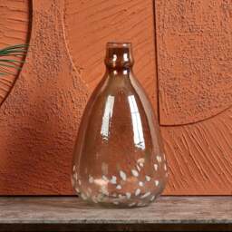 Glass Balloon Vase in Half Luster and Half Cheena Brown - thumbnail 2