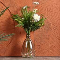 Glass Balloon Vase in Half Luster and Half Cheena Brown - thumbnail 1