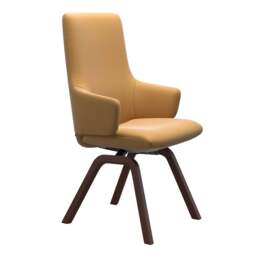 Stressless Laurel High Back Dining Chair with Contemporary Base - Medium / Stressless Fabrics - thumbnail 2