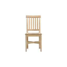 Tetbury Dining Chair With Wooden Seat in Natural Oak - thumbnail 2