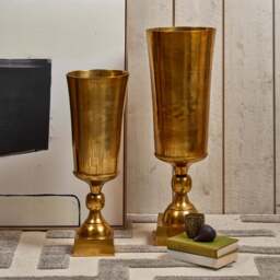 Cone Vase in Gold - Medium - thumbnail 2