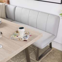 Neptune 150cm Dining Table with RHF Corner Bench - Misty - thumbnail 3