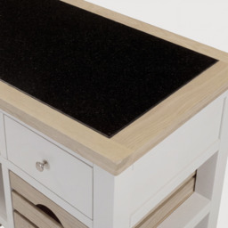 Bibury Large Kitchen Island in Painted / Oak - thumbnail 4