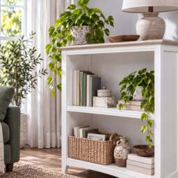 Chiltern Small Low Bookcase 1m - thumbnail 3