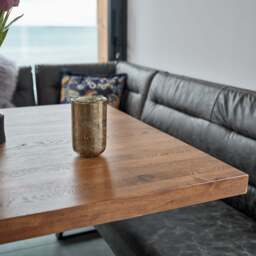 Soho Dining Table 200cm with Industrial Corner Bench - Grey - thumbnail 3