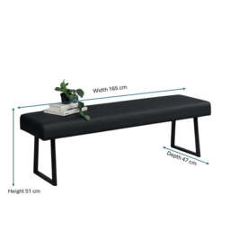 Jupiter Flat Bench in Black - thumbnail 4