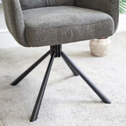 Parma Grey Dining Chair - Pocket Sprung (Set of 2) - thumbnail 3