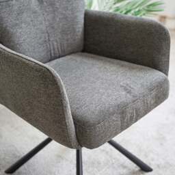 Parma Grey Dining Chair - Pocket Sprung (Set of 2) - thumbnail 2