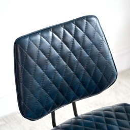 Digby Bar Stool - Dark Blue - thumbnail 4