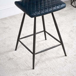 Digby Bar Stool - Dark Blue - thumbnail 6