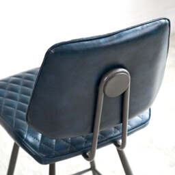 Digby Bar Stool - Dark Blue - thumbnail 3