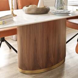 West Bay Dining Table 180cm with 4x Parma Dining Chairs in Tan - thumbnail 2