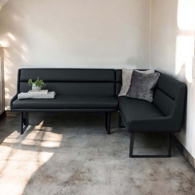 Jupiter Corner Bench in Black LHF - image 1