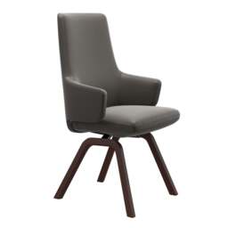 Stressless Vanilla High Back Dining Chair with Contemporary Base - Large / Stressless Batick - thumbnail 4