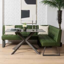 Saturn Dining Table 135cm in Dark Grey - thumbnail 2