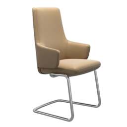 Stressless Vanilla High Back Dining Chair with Cantilever Base - Large / Stressless Paloma - thumbnail 2