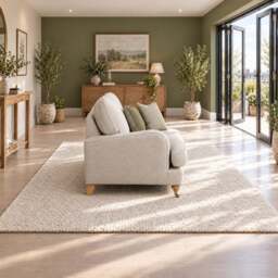 Eastbourne Snuggler in Natural with Olive Stripe Cushions - thumbnail 3