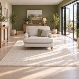 Eastbourne Snuggler in Natural with Olive Stripe Cushions - thumbnail 2