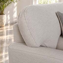 Eastbourne Snuggler in Natural with Grey Stripe Cushions - thumbnail 4