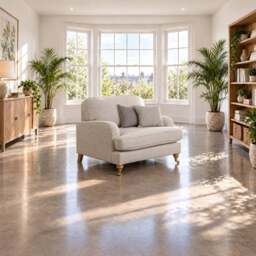 Eastbourne Snuggler in Natural with Grey Stripe Cushions - thumbnail 1
