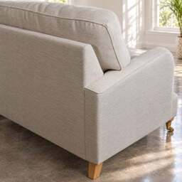 Eastbourne Snuggler in Natural with Grey Stripe Cushions - thumbnail 6