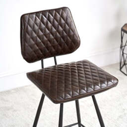 Digby Bar Stool - Dark Brown - thumbnail 3