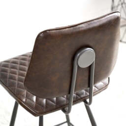 Digby Bar Stool - Dark Brown - thumbnail 6