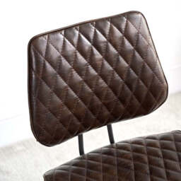 Digby Bar Stool - Dark Brown - thumbnail 4