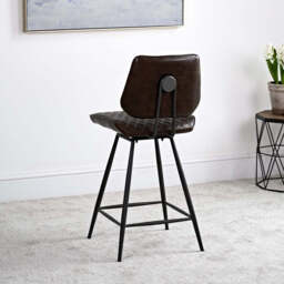 Digby Bar Stool - Dark Brown - thumbnail 2