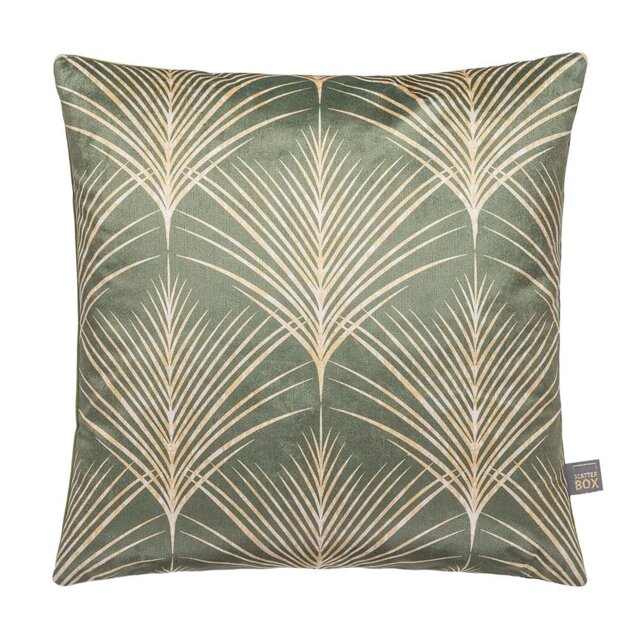 Loulou Green Cushion 43x43cm - image 1