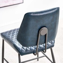 Soho Dining Table 200cm & 6 Digby Dining Chairs - Dark Blue - thumbnail 6