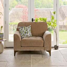 Hartpury Armchair in Taupe - thumbnail 2