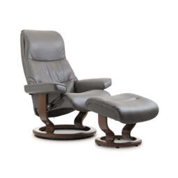 Stressless View Recliner With Classic Base & Footstool - thumbnail 3