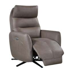Tuscany Dark Taupe Power Swivel Recliner - thumbnail 4