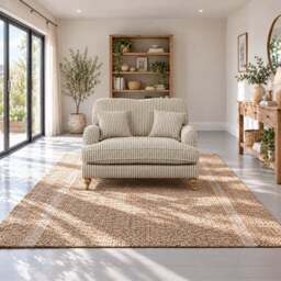Eastbourne Snuggler in Olive Stripe with Olive Stripe Cushions - thumbnail 3