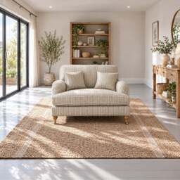 Eastbourne Snuggler in Olive Stripe with Olive Stripe Cushions - thumbnail 2