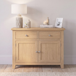 Tetbury 2 Door 2 Drawer Sideboard in Natural Oak - thumbnail 1
