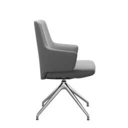Stressless Vanilla Low Back Dining Chair with Cross Base - Large / Stressless Batick - thumbnail 6