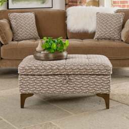 Hartpury Storage Ottoman in Taupe Maze - thumbnail 2