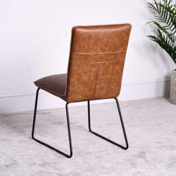 Adelaide 180cm Dining Table & 6 Hardy Dining Chairs - Tan - thumbnail 4