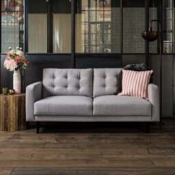 Juliette 3 Seater Sofa in Stone - thumbnail 1