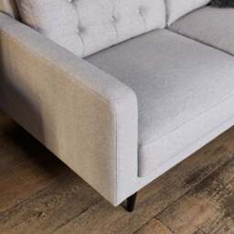 Juliette 3 Seater Sofa in Stone - thumbnail 4
