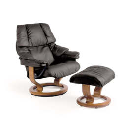 Stressless Reno Recliner With Classic Base & Footstool - thumbnail 3