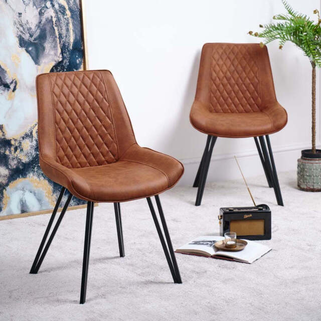 Finnick Tan Dining Chair (Set of 2) - image 1