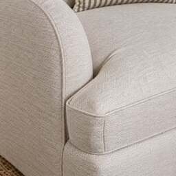 Eastbourne Snuggler in Natural with Navy Stripe Cushions - thumbnail 4